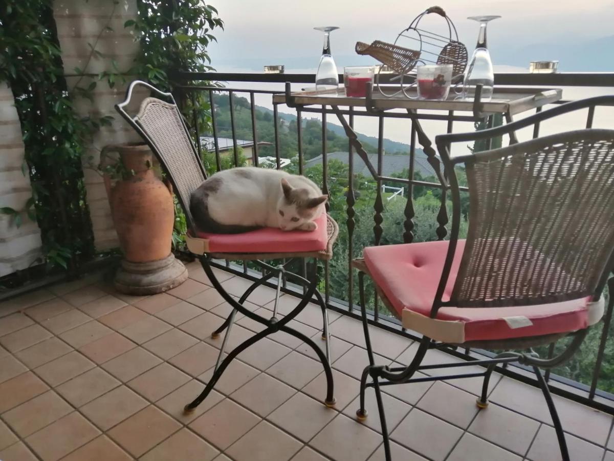 B&B Da Paolo Con Vista Lago Di Garda San Zeno di Montagna Kültér fotó